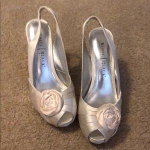 White House black market white  Slingback